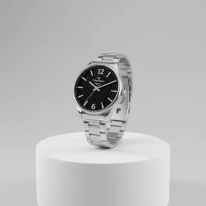 Relógio Masculino Champion CN27670T Cor da Correia Prateado com Fundo Preto Prova D´Agua 50 Metros Minimalista - Imagem 10