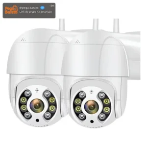 Kit 2 Câmeras de Segurança iCSee A8 PTZ Wi-Fi com Visão Noturna para Exterior e Interior G.Eye - Imagem 1