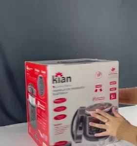 Panela de Pressão Elétrica 5 Litros Aço Inox Preto Multifuncional Kian Ppe 101 - Imagem 9