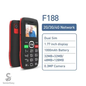 Celular 4g Idoso Dualsim Teclas Grandes Fm Radio Cor Preto com Botao SOS - Imagem 2