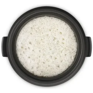 Panela Elétrica Electrolux vapor arroz capacidade 1,3L 7 xícaras manter aquecido panela removível antiaderente tampa vidro RCB50 branca por Rita Lobo​ - Imagem 11