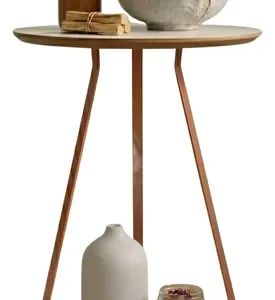 Mesa De Cabeceira Lateral Para Sala Estilo Industrial Canto - Imagem 6