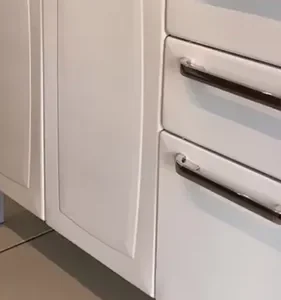 Balcão de Cozinha Itatiaia Aço 3 Portas 1 Gaveta Com Tampo de 105 CM Modelo Rose Branco Neve - Imagem 13