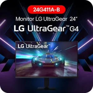 Monitor LG UltraGear™ 24G411A-B 24",FHD, 144Hz, 1ms (MBR), NVIDIA G-SYNC, AMD FreeSync, HDR10 - Imagem 3