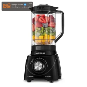 Liquidificador Pratic Turbo L-98-b Preto 550w Mondial - Imagem 1