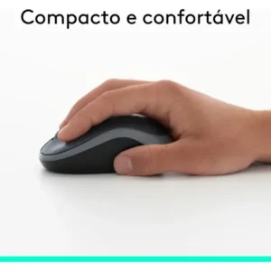 Mouse M185 Sem Fio A Pilha Usb Mini Receiver Preto Logitech Preto - Imagem 5