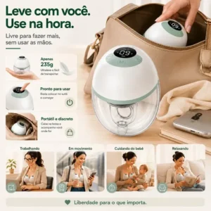 Bomba Tira Leite Elétrica OLANENEM, Portátil e Sem Fio, Para Mães de 0 a 6 Meses - Imagem 8