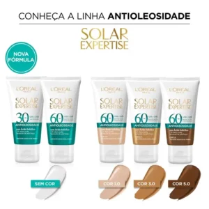 Protetor Solar Facial L'Oréal Paris Solar Expertise Antioleosidade FPS60 Cor Negra 40g - Imagem 6