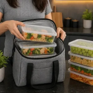 Kit 10 Pote 800 Ml Marmita Transparente Bpa Free Microondas - Imagem 10