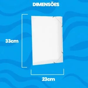 Kit 10 Pasta Aba Elastico Documento Oficio Escritorio Escola - Imagem 4