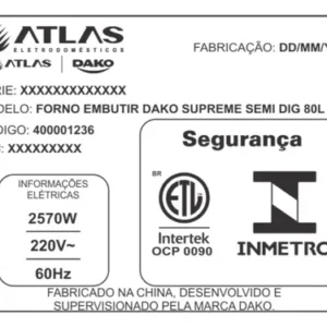 Forno De Embutir Elétrico Dako Supreme 80 L Digital 220v - Imagem 13
