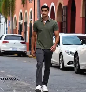 Camisa Polo Manga Curta Casual Masculina - Imagem 10