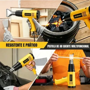 Soprador Térmico 2200w 220v Ar Quente Temperatura Até 550 °c - Imagem 2