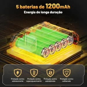 Parafusadeira E Furadeira Profissional 2 Baterias Sem Fio - Imagem 7