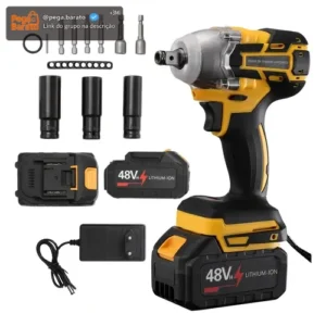 Kit Chave De Impacto 2 Baterias 48v Recarregável Com Maleta - Imagem 1