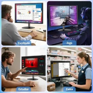 Monitor 22 Full Hd 1920*1080 Vesa 75mm 16:9 Hdmi Vga 5ms - Imagem 2
