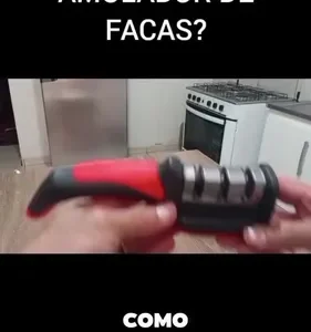 Afiador Amolador De Facas Tesouras Profissional 3 Em 1 Portátil Marca Homeroarte - Imagem 2