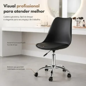 Cadeira Eiffel Office Base Giratória - Imagem 12