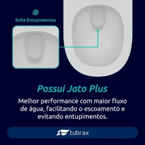 Vaso Sanitário Monobloco Caixa Acoplada Completo Privada C - Imagem 8