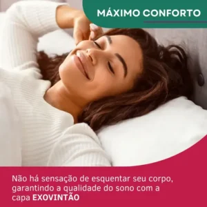 Protetor De Colchão Impermeável Casal Matelado Antialérgico Antiácaro Resistente A Líquidos Toque Macio Branco - Imagem 9