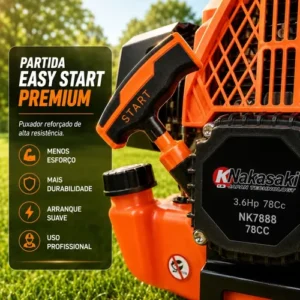 Roçadeira A Gasolina Nakasaki 78cc 6 Em 1 3,6hp - Imagem 6