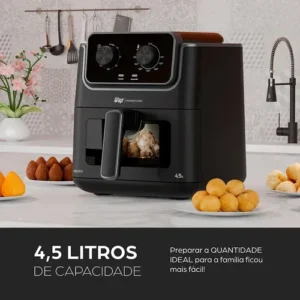 Wap Af01 Airfryer 4,5l Visor Com Luz Interna Antiaderente 127V - Imagem 3