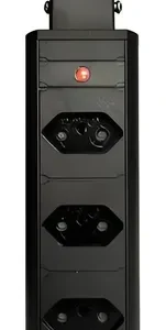 Torre 03 Tomadas Retrátil De Embutir Mesa Cozinha Sobrepor Bancada Escritório Totem Bivolt Plug 16A - Imagem 1