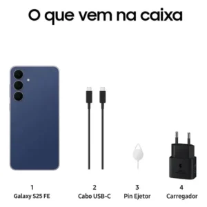Celular Samsung Galaxy S25 Fe 5g, 256gb, 8gb Ram, Câmera Tripla De 50+12+8, Tela Grande De 6.7 Azul Marinho - Imagem 10