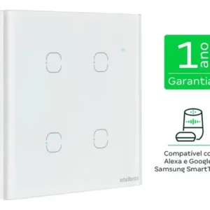 Interruptor Touch Wi-fi 4 Teclas Eiw 1004 Intelbras Branco - Imagem 2