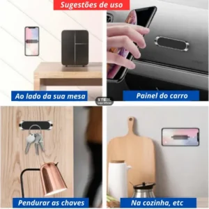 Suporte Veicular Magnético P/ Celular Gps Imã Potente Barato - Imagem 6