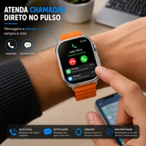 Relógio Smartwatch Wisme Ws10-2 Com Kit 7 Pulseiras - Imagem 7