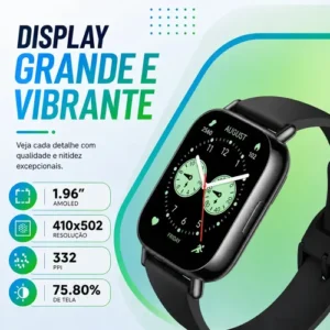 Relógio Smartwatch Redmi Watch 5 Active Lite Xiaomi Preto Prateado - Imagem 3