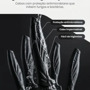 Kit Jogo De Facas 7 Peças Cozinha Aço Inox Corte Afiado Amolador Churrasco Sólar - Imagem 6