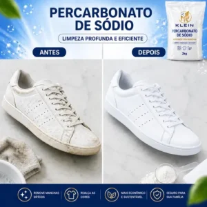 Percarbonato De Sódio Granulado Super Branco 1kg Tira Manchas Roupas - Imagem 8