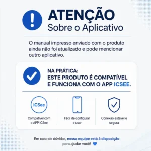 Câmera De Segurança Wifi Ip Externa 360 Prova D'água Icsee - Imagem 10