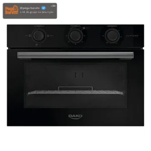 Forno De Embutir Elétrico Dako Supreme 52 Litros Com Grill e Potência de 1750W Analógico Preto 220V - Imagem 1