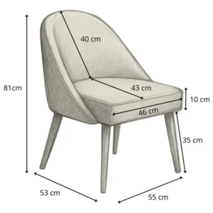 Kit 2 Cadeira Poltrona Para Sala Lua Confortável E Reforçada - Imagem 10
