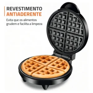Máquina De Waffles Antiaderente Mondial Pratic Gw01 1200w - Imagem 4