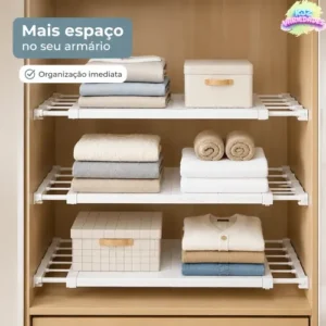 Prateleira Inteligente Extensível Retrátil Armário Cozinha - Imagem 2