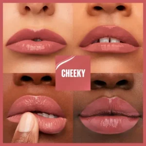 Batom Líquido, Longa Duração, Acabamento Vinil Espelhado e Efeito Gloss, Brilho Instantâneo, Conforto para os Lábios, Fórmula Vegana, Cor Cheeky, SuperStay Vinyl Ink Maybelline NY 4,2ml - Imagem 4