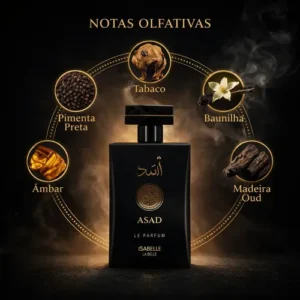 Perfume Árabe Asad Masculino Original 100ml Isabelle Parfum - Imagem 7
