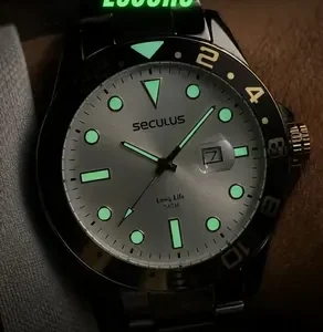 Relógio Seculus Masculino Bicolor Prata Com Dourado Aço Inox Elegante Executivo Luxo Moderno A Prova D'água Original - Imagem 5