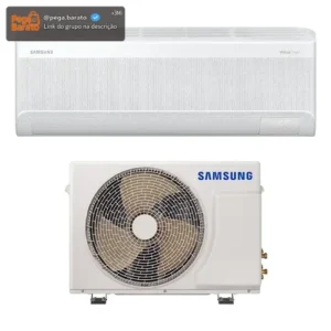 Ar-condicionado Split Samsung Inverter Windfree Connect Ai 9.000 Btus Frio Sem Vento Ar09dyfaawknaz - Imagem 1