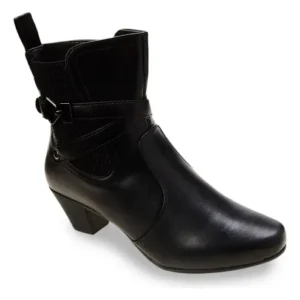 Bota Chelsea Feminina 73241 Com Cano Curto Preto Mooncity - Imagem 2