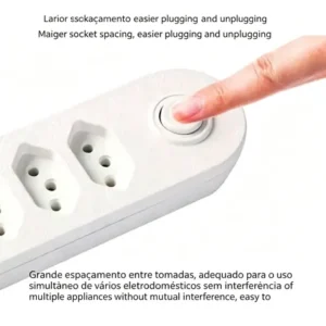Extensão 2 Metros 4 Tomadas 3 Usb/2usb 10a Régua Energia - Imagem 3