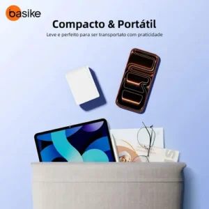 Carregue todos com um só: Basike GaN 30W Turbo Vórtice, 5 portas USB A+C, cabo Type-C 1,5m incluso, bivolt, carregamento rápido para iPhones e Androids. - Imagem 8