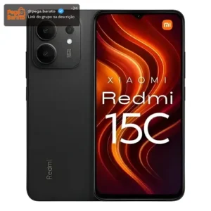 Smartphone Xiaomi Redmi 15c Dualsim 256gb Global 8+8gb Preto - Imagem 1