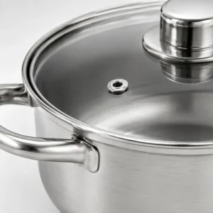 Jogo de Panelas Chef D Inox 3 Peças com Tampa de Vidro p/ Indução - Imagem 6