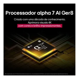 Smart TV LG UHD AI UA75 43 polegadas HDR10 Pro Processador α7 AI Ger8 webOS 25 - Imagem 9