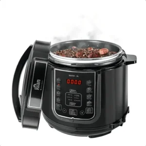 Panela de Pressão Elétrica 5 Litros Aço Inox Preto Multifuncional Kian Ppe 101 - Imagem 2